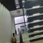 S241 Black Oak Cantilever Stairs