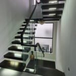 S241 Black Oak Cantilever Stairs