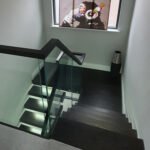 S241 Black Oak Cantilever Stairs
