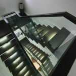 S241 Black Oak Cantilever Stairs