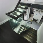 S241 Black Oak Cantilever Stairs