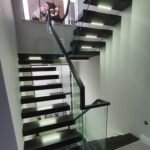 S241 Black Oak Cantilever Stairs