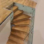 S244 Suspended cantilever natural Oak stairs