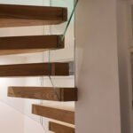 S244 Suspended cantilever natural Oak stairs