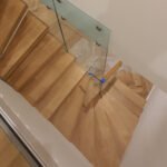 S244 Suspended cantilever natural Oak stairs